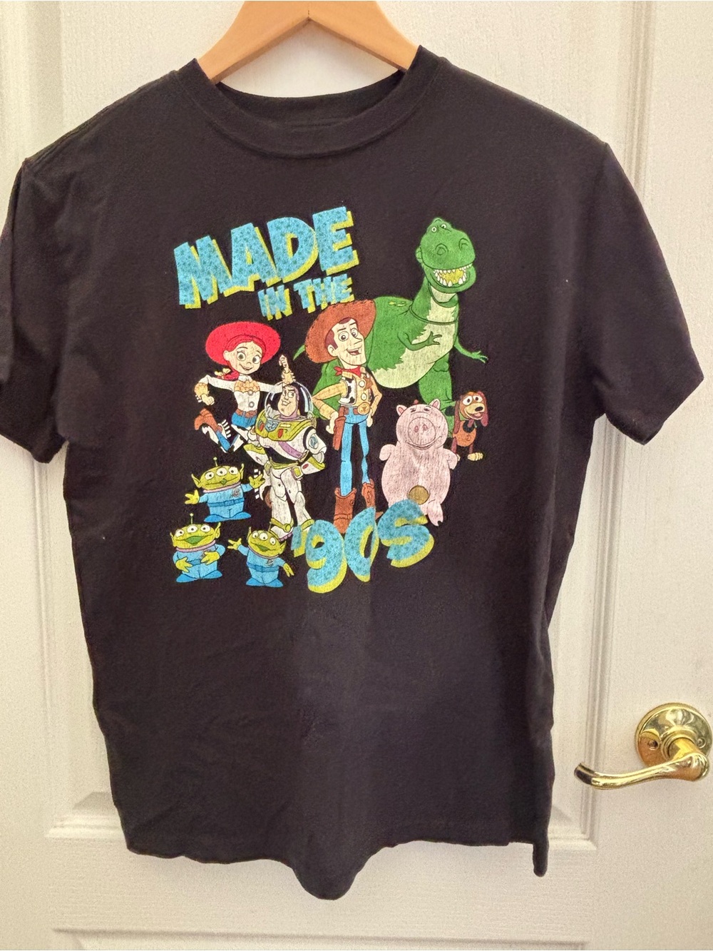 Black 'Made in the 90s' Toy Graphic Tee - Short Sleeve